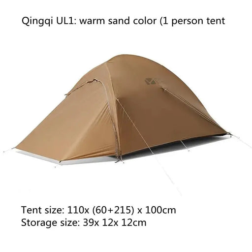 Portable Outdoor Camping Tent with Vestibule - 1-3 Person Double Layer Waterproof Tent | Aluminum Frame by Mead's Supply & Equipment Outfitters limited