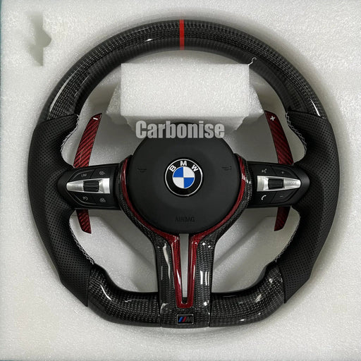BMW Steering Wheel (Carbon Fiber+Perforated Leather) @34 by CARBONISE