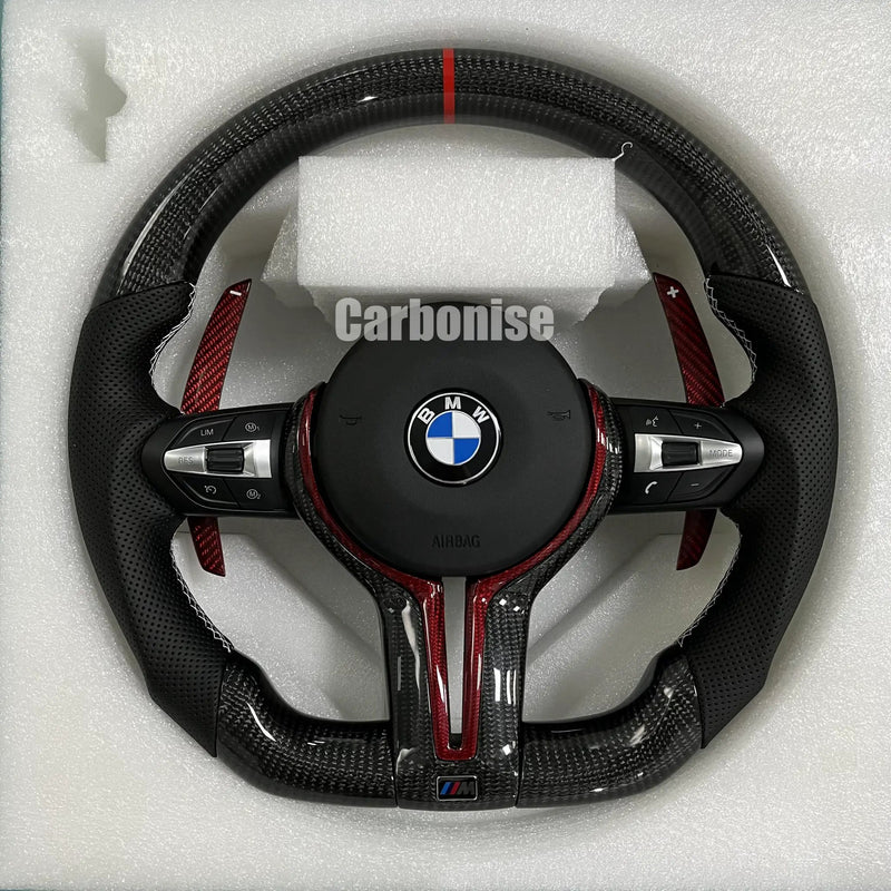 BMW Steering Wheel (Carbon Fiber+Perforated Leather) @34 by CARBONISE