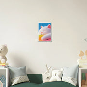 Fluffy Cat Asleep by Blank Wall Print Shop