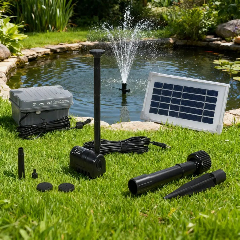 Solar Fountain Pump with Backup Battery by salelink.co.nz