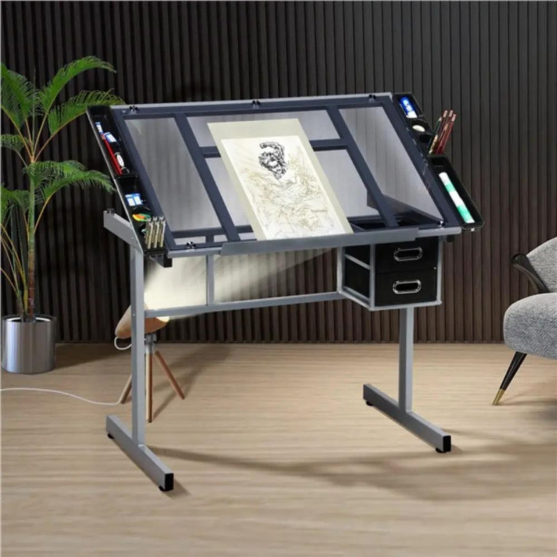 Adjustable Drafting Drawing Craft Table by Yaheetech