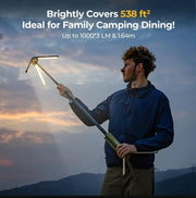 Tripod Folding Telescopic Camping Lantern by Action Outdoors Limited