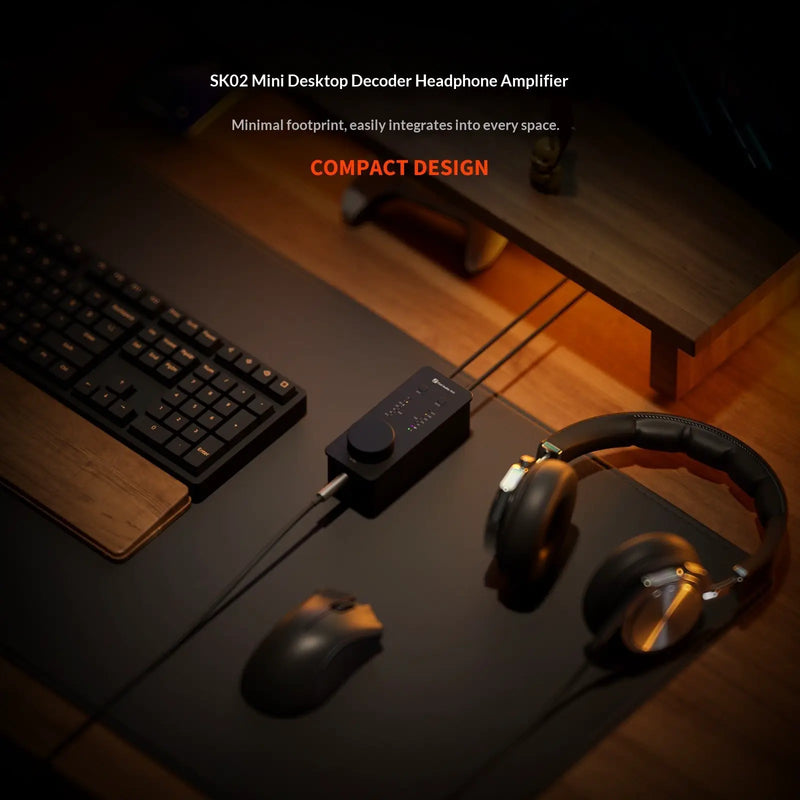 Desktop Headphone Amplifier DAC Audiophile DSD Audio Decoder by Action Outdoors Limited