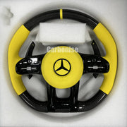 Mercedes-Benz Steering Wheel (Carbon Fiber+Perforated Leather) #35 by CARBONISE
