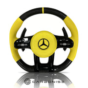 Mercedes-Benz Steering Wheel (Carbon Fiber+Perforated Leather) #35 by CARBONISE