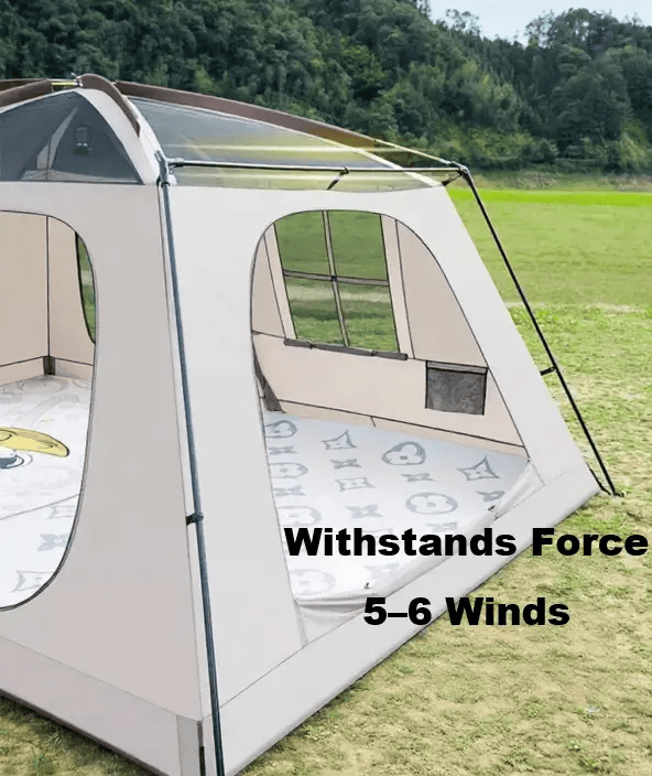 Family Tent Double Layers Waterproof Tent Manual pole setup PU3000+ LCF01633 by ECOTREK