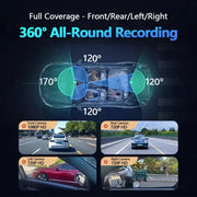 360° Dash Cam with WiFi & 24H Parking Mode (available in different storage capacity) by Habicare
