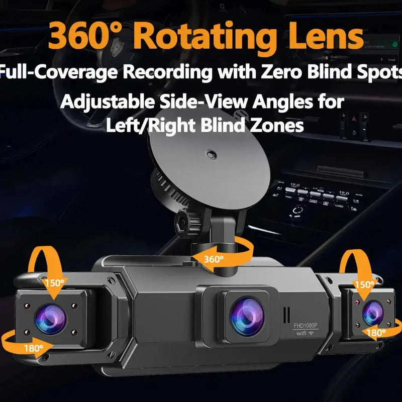 360° Dash Cam with WiFi & 24H Parking Mode (available in different storage capacity) by Habicare