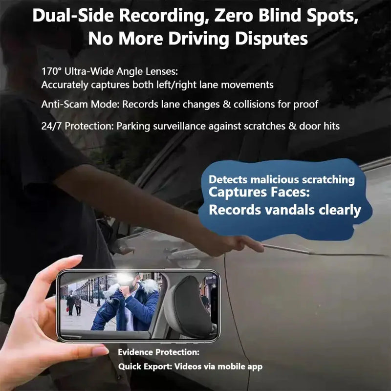 360° Dash Cam with WiFi & 24H Parking Mode (available in different storage capacity) by Habicare