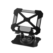 Multifunctional 360 Degree Rotation Adjustable Folding Metal Tablet Stand by techplus