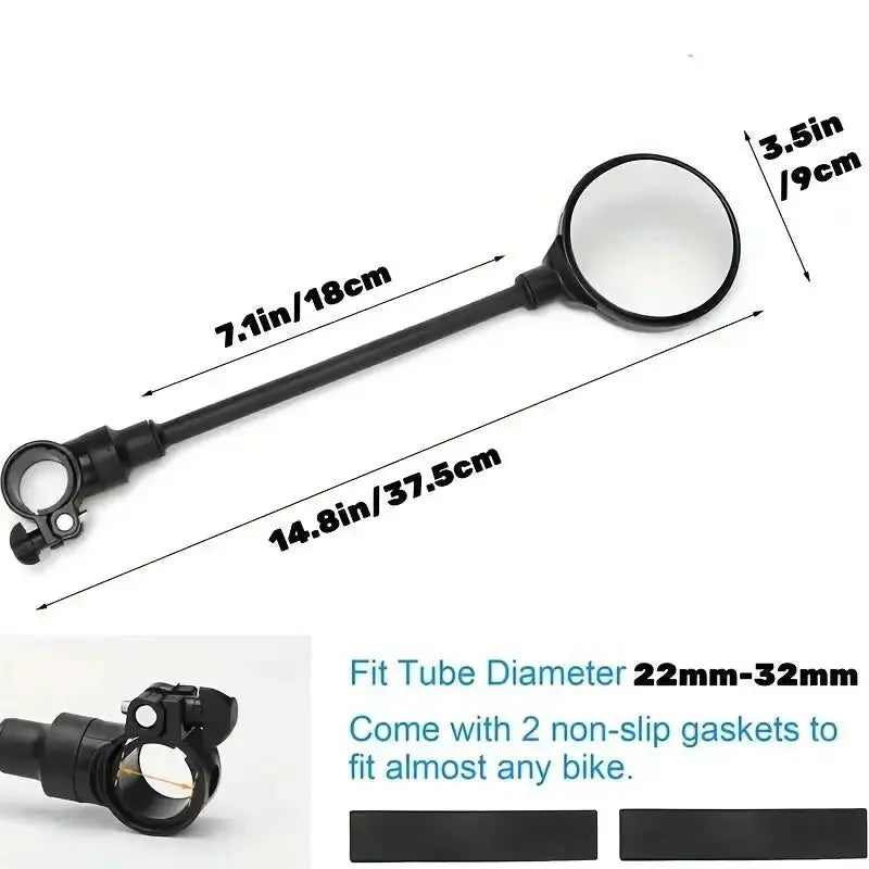 360° Rotatable Bicycle Handlebar Mirror by Habicare