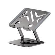 360° Rotating Adjustable Aluminum Laptop & Tablet Stand for Desktop by techplus