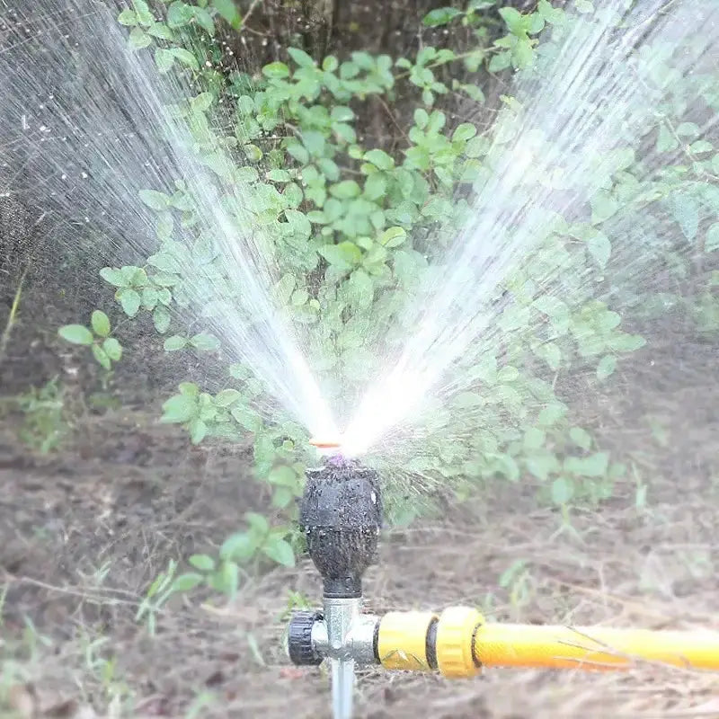360° Rotating Garden Sprinkler with Tripod Irrigation Stand by Habicare