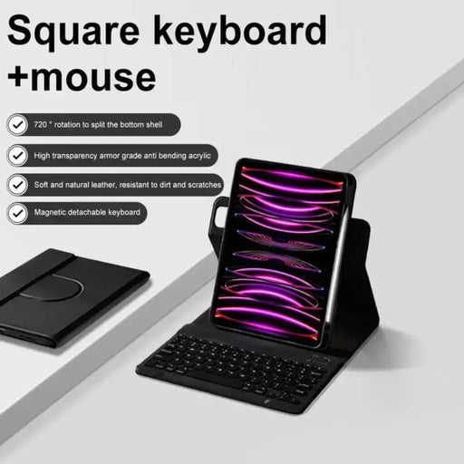 techplus 360° Rotating iPad Air 9.7" 1st Generation (2013) Keyboard Case with Wireless Bluetooth Keyboard 360 Rotating Keyboard Case For iPad Air 9.7 Gen 1