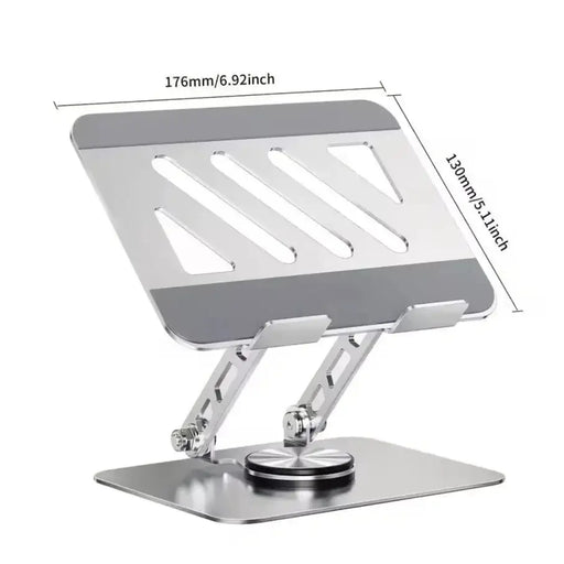 techplus 360° Rotating Laptop Stand | Adjustable Foldable Aluminum Alloy Desk Holder for Laptop & Tablet 360° Rotating Laptop Stand | Adjustable Foldable Aluminum Alloy Desk Holder for Laptop & Tablet