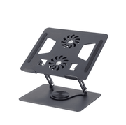 techplus 360° Rotating Laptop Stand with Dual Cooling Fans – Foldable Adjustable Laptop Riser Default Title 360° Rotating Laptop Stand with Dual Cooling Fans – Foldable Adjustable Laptop Riser Default Title