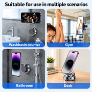 techplus 360° Rotating Magnetic Phone Holder – Foldable Vacuum Suction Mount Default Title 360° Rotating Magnetic Phone Holder – Foldable Vacuum Suction Mount Default Title