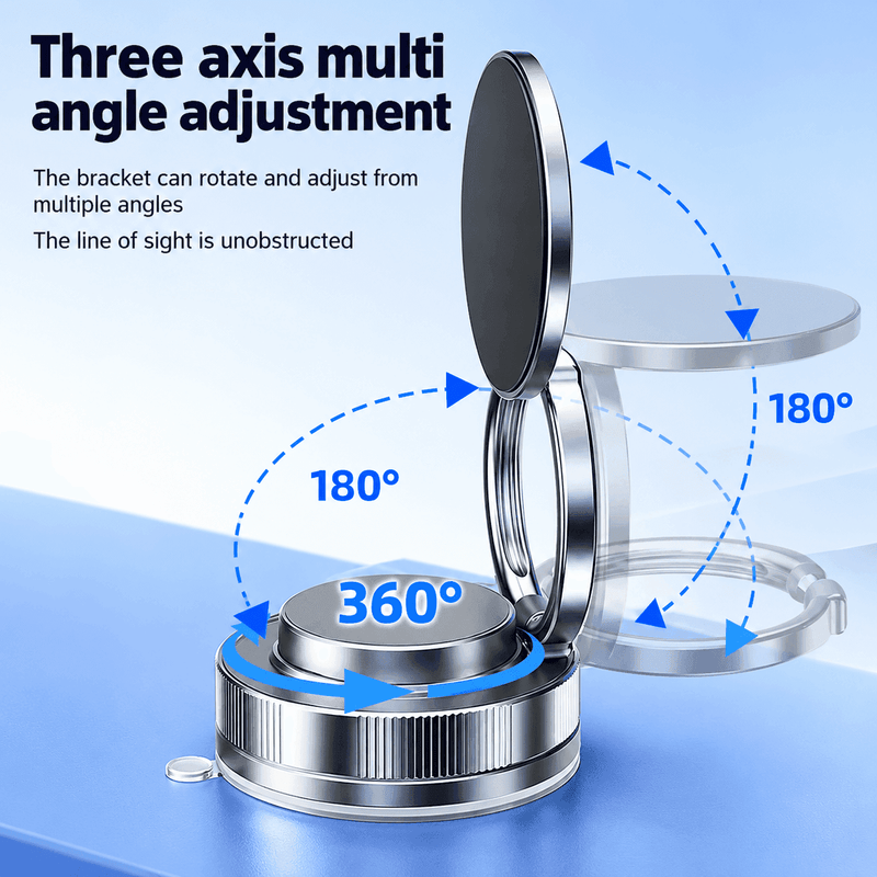 techplus 360° Rotating Magnetic Phone Holder – Foldable Vacuum Suction Mount Default Title 360° Rotating Magnetic Phone Holder – Foldable Vacuum Suction Mount Default Title