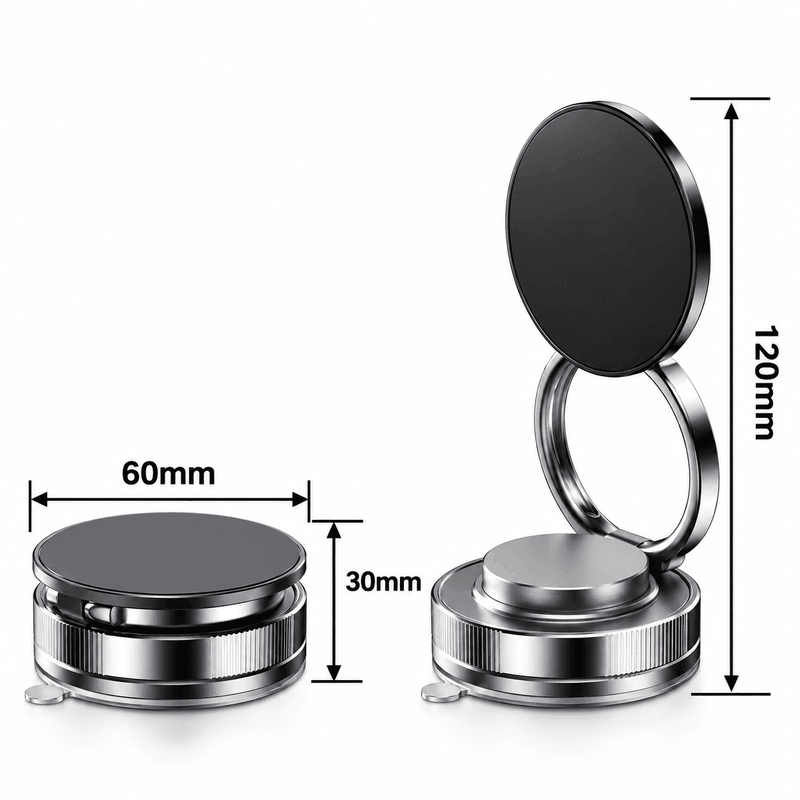 techplus 360° Rotating Magnetic Phone Holder – Foldable Vacuum Suction Mount Default Title 360° Rotating Magnetic Phone Holder – Foldable Vacuum Suction Mount Default Title