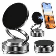 techplus 360° Rotating Magnetic Phone Holder – Foldable Vacuum Suction Mount Default Title 360° Rotating Magnetic Phone Holder – Foldable Vacuum Suction Mount Default Title