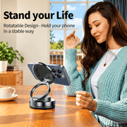 techplus 360° Rotating Magnetic Phone Holder – Foldable Vacuum Suction Mount Default Title 360° Rotating Magnetic Phone Holder – Foldable Vacuum Suction Mount Default Title