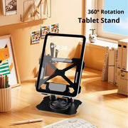techplus 360° Rotating Tablet & Phone Stand | Adjustable Folding Metal Desktop Holder 360° Rotating Tablet & Phone Stand | Adjustable Folding Metal Desktop Holder