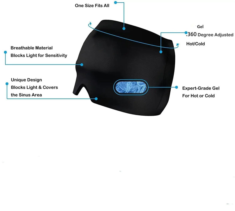 salelink.co.nz Unbranded Reusable Cooling Cap Hat Ice Cooling Head Wrap 360° 360° Migraine Relief Hat Ice Headache Wrap | Action Outdoors NZ