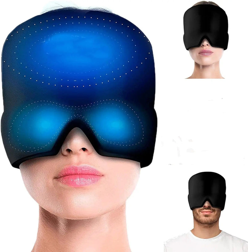 salelink.co.nz Unbranded Reusable Cooling Cap Hat Ice Cooling Head Wrap 360° 360° Migraine Relief Hat Ice Headache Wrap | Action Outdoors NZ