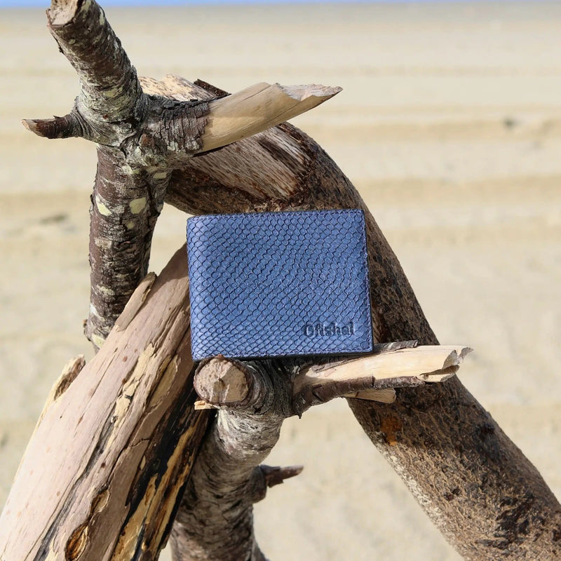 Fish Leather Bifold Wallet by Ofishal