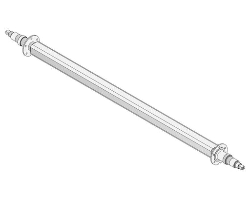 Straight Beam Axle - Multi-Hub - 3000kg - Galvanised illustration showing multi-hub design and features.
