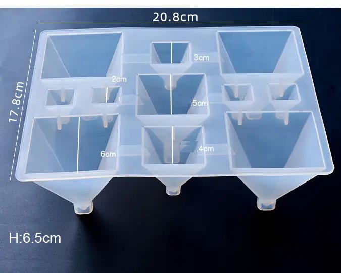 11 Pieces Pyramids Moulds Combo by Resin Art NZ