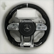 Mercedes-Benz Steering Wheel (Carbon Fiber+Perforated Leather) #36 by CARBONISE