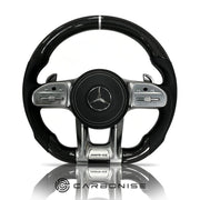 Mercedes-Benz Steering Wheel (Carbon Fiber+Perforated Leather) #36 by CARBONISE