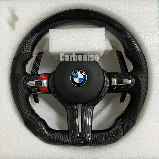 BMW Steering Wheel (Carbon Fiber+Perforated Leather) @36 by CARBONISE