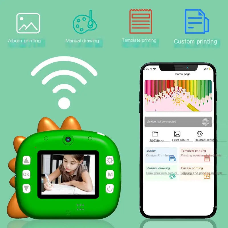 Action Outdoors Limited Instant Print Camera with WiFi, HD Photo & Video Instant Print Camera with WiFi, HD Photo & Video