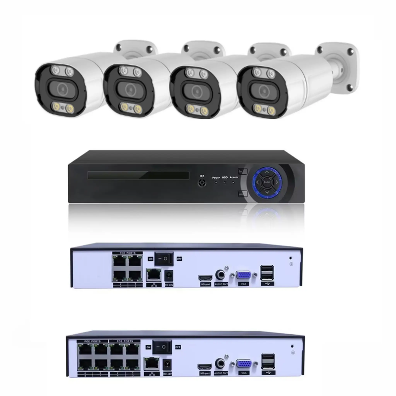 4CH POE Home Night Vision Security Camera System by salelink.co.nz