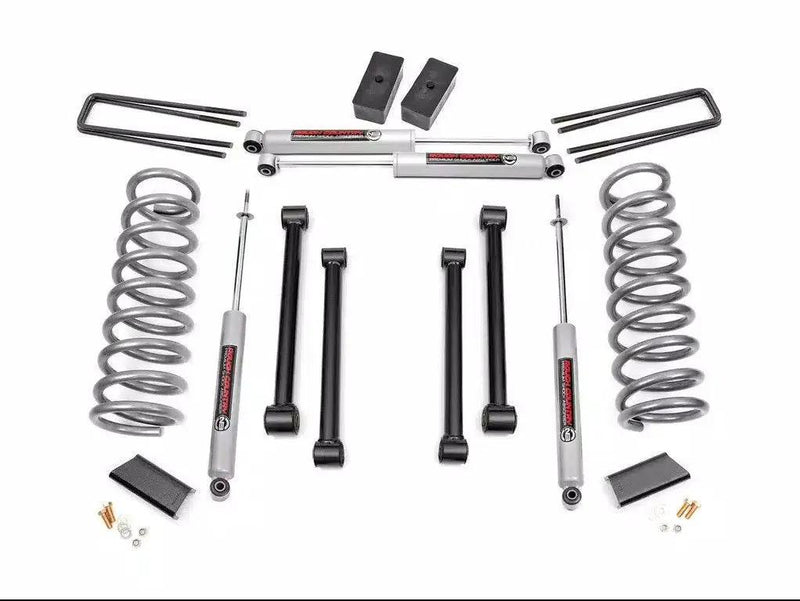 Rough Country 3" 3 Inch Lift Kit Dodge 1500 2WD 2000-2001 Liftkit by Magwarehouse.com