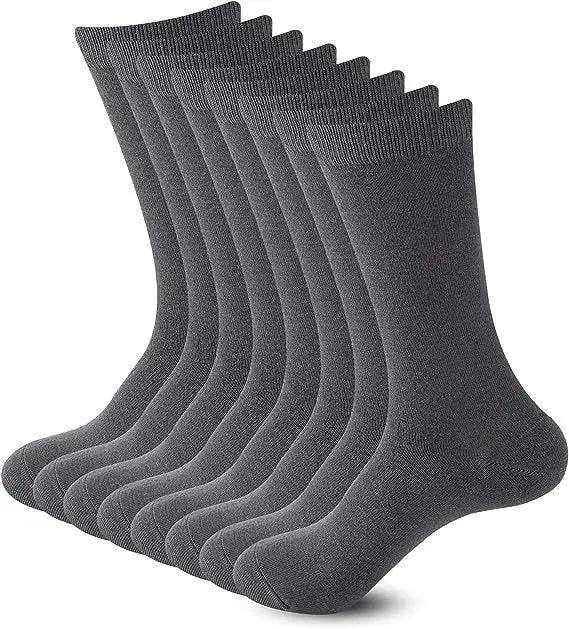 Business Socks Crew Socks Grey (12 Pairs) Men's Dress Socks - SIZE7-10 by dealonline.co.nz