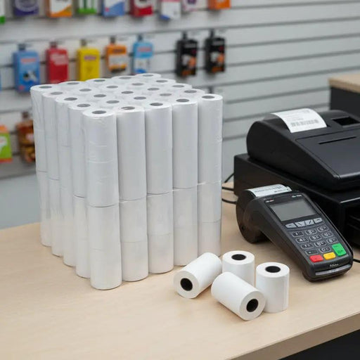 dealonline.co.nz dealonlinenz Bulk 100 Pack Rolls 57x38mm Thermal Eftpos Paper Rolls For Pos Terminals Thermal EFTPOS Paper Rolls 57x38mm 12m 100 Rolls