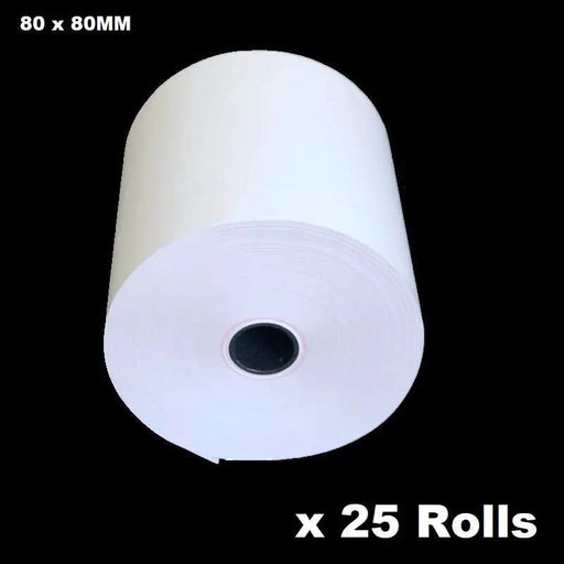 (25 Rolls) 80mm x 80mm Thermal Paper Receipt Rolls 65m/roll by dealonline.co.nz