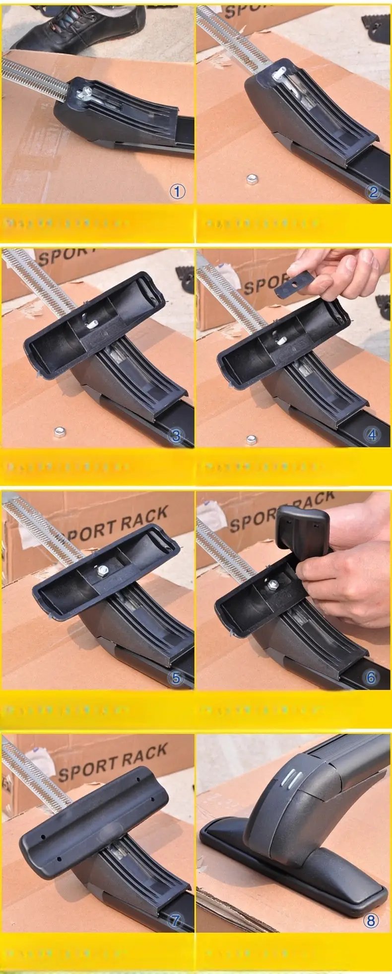 Universal Car Roof Rack Cross Bars by salelink.co.nz