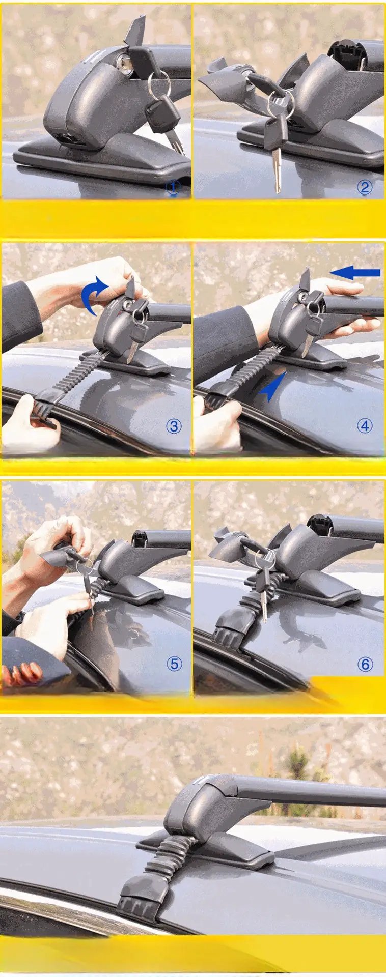 Universal Car Roof Rack Cross Bars by salelink.co.nz