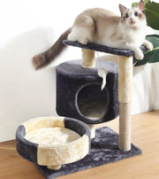 Cat Tree Scratching Post with house & mouse 53cm by dealonline.co.nz