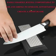 Diamond Double-sided Sharpening Stone 400#/1000# With Coarse And Fine Grit And Non-slip Base - Suitable For Kitchen Knives, Chisels, Axes, And Woodworking Tools, Providing Practical Gifts For The Home - black by China Dropship