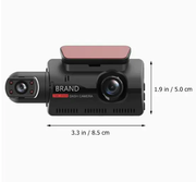 1080P Car DVR 3" Dual Lens Dash Cam Video Recorder Camera Night Vision by salelink.co.nz