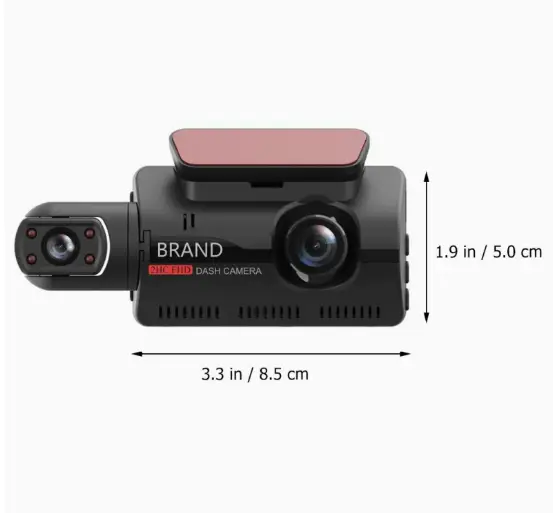 1080P Car DVR 3" Dual Lens Dash Cam Video Recorder Camera Night Vision by salelink.co.nz