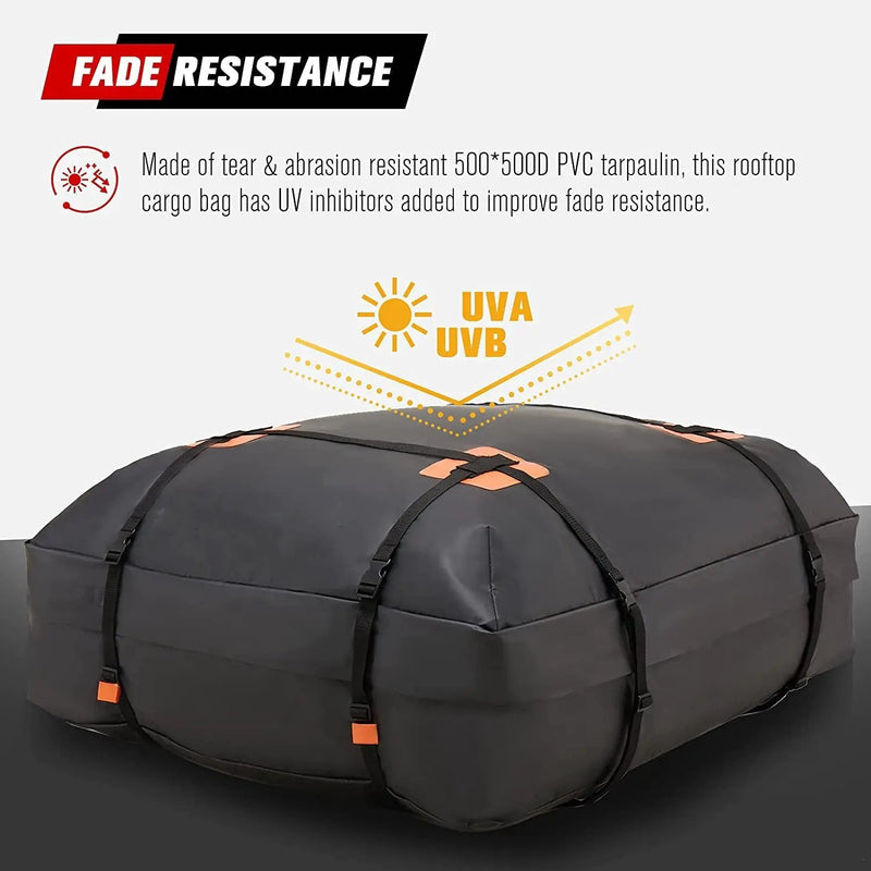 Waterproof Roof Top Rack Bag Cargo Carrier Car Luggage Storage Outdoor by salelink.co.nz