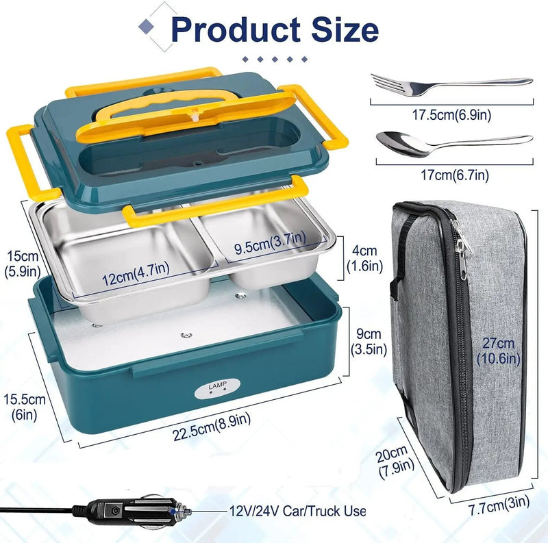 Electric Heated Lunch Box by salelink.co.nz