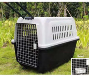 PP50 81cm - Wheeled Plastic Airline Travel Cage/Carrier/Crate with Bowl by dealonline.co.nz